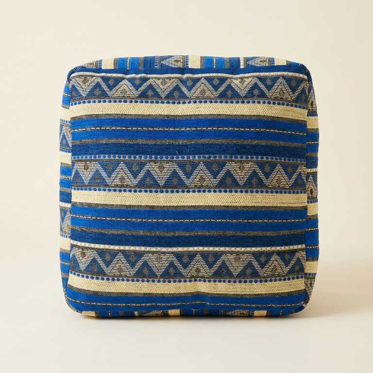 Leather pouffe - design 2