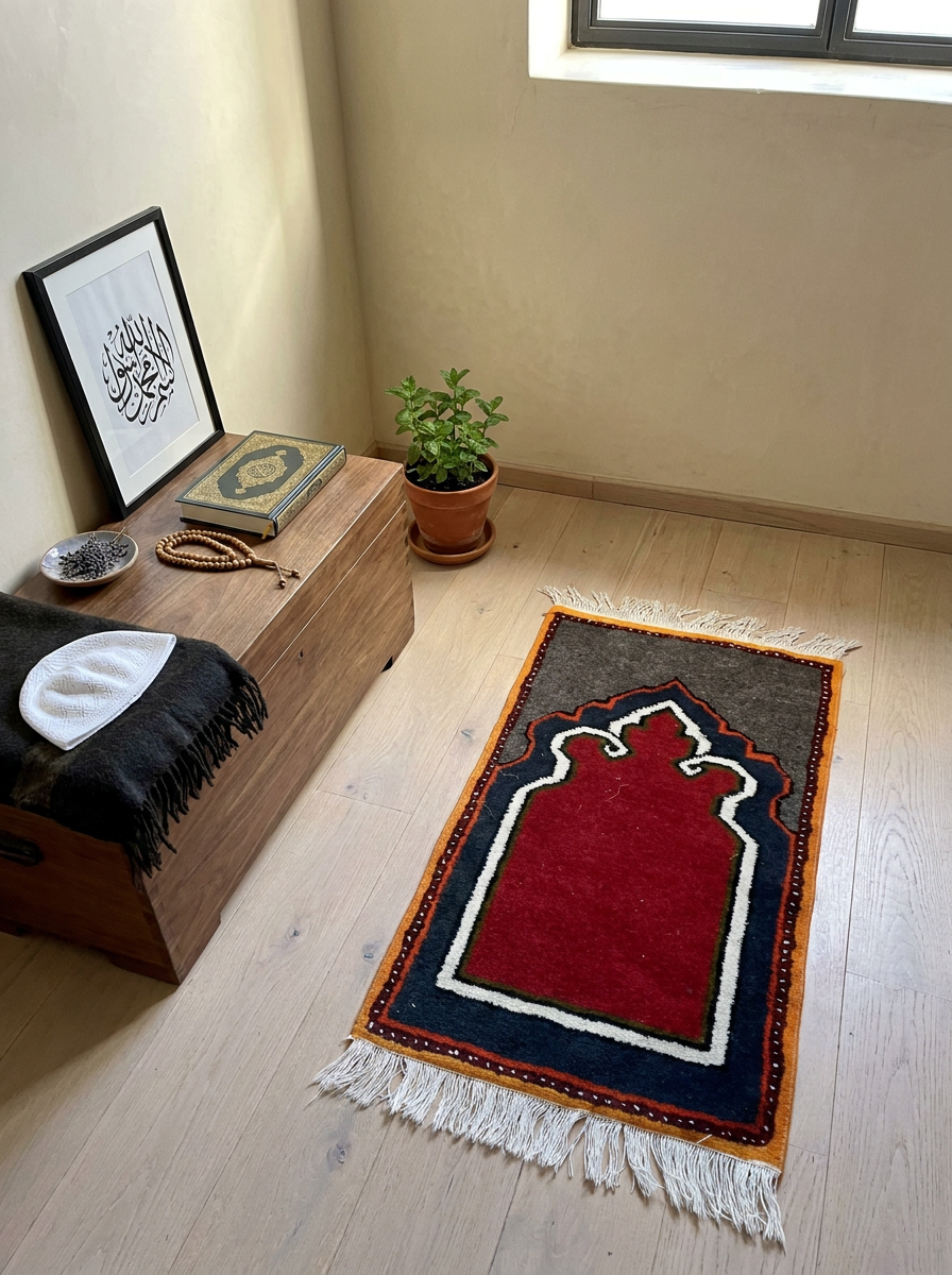Taznakht Rug, 122 × 70 cm (Mihrab)